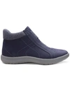 Cloudsteppers By Clarks Womens Slip On Laceless Ankle Boots In Purple