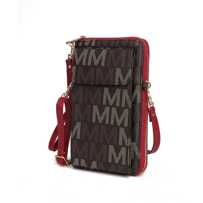 Mkf Collection By Mia K Cossetta 2 In 1 Cell Phone Crossbody/wristlet In Grey