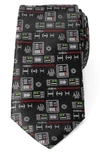 Cufflinks, Inc . Star Wars™ Darth Vader Chest Plate Silk Tie In Black