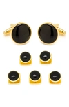 Cufflinks, Inc . Onyx Cuff Link & Stud Set In Black
