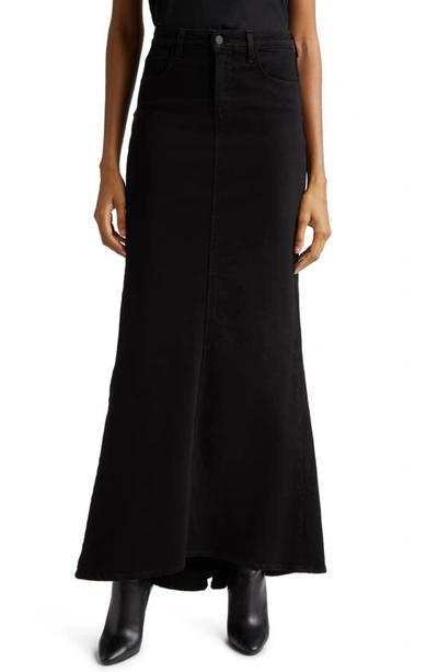 L Agence Kailani Mermaid Skirt In Saturated Black