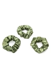 BLISSY BLISSY 3-PACK SILK SCRUNCHIES