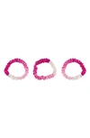 BLISSY 3-PACK SKINNY SILK SCRUNCHIES