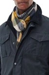 BARBOUR BARBOUR TATTERSALL TARTAN LAMBSWOOL FRINGE SCARF