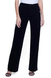 L AGENCE CLAYTON HIGH WAIST STRAIGHT LEG PANTS