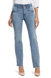 NYDJ MARILYN HIGH WAIST FRAY HEM STRAIGHT LEG JEANS