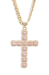 VIDAKUSH VIDAKUSH FANTASY CUBIC ZIRCONIA CROSS PENDANT NECKLACE