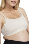 Nike Women's Alate (m) Light-support Lightly Lined Nursing Sports Bra (maternity) In Light Orewood Brown/ Cool Grey