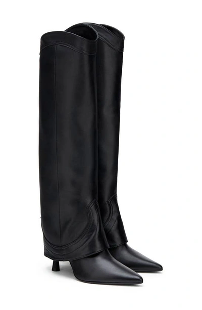 Agl Attilio Giusti Leombruni Women's Letizia 101mm Leather Boots In Black
