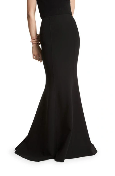 Michael Kors Ribbed Maxi Skirt In Black