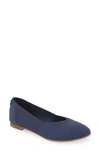 Toms Jutti Neat Flat In Navy