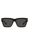 Dolce & Gabbana 55mm Square Sunglasses In Black