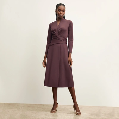 M.m.lafleur The Carly Dress - Stretch Crepe In Grape