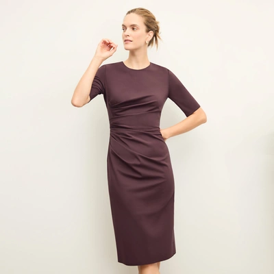 M.m.lafleur The Ciela Dress - Stretch Crepe In Grape