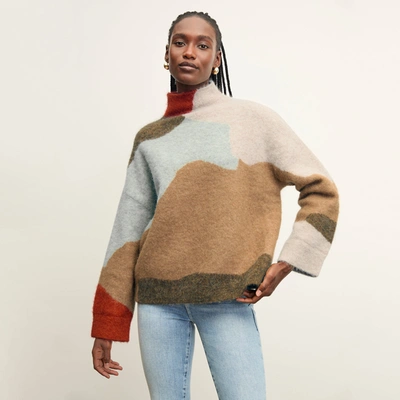 M.m.lafleur The Rajni Sweater - Alpaca Jacquard In Multi