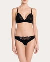 LA PERLA WOMEN'S GEORGETTE SILK TRIANGLE BRA