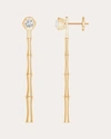 Natori Women's Bamboo 14k Gold Diamond Earrings In Gold