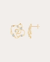 Natori Women's Sakura 14k Gold Diamond Earrings In Gold