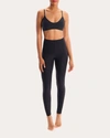 Commando Metallic Stretch-modal Leggings In Black