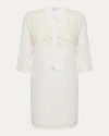La Perla Women's Love Journey Embroidered Cotton-voile Mini Dress In White