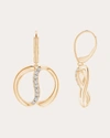 Natori Women's Shangri-la 14k Yellow Gold & Diamond Yin-yang Drop Earrings In Gold
