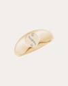 Natori Women's Shangri-la 14k Gold Diamond Yin-yang Signet Ring In Gold