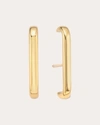 Jolly Bijou 14k Gold Barre Earlobe Wrap Earrings In Gold