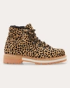 MONTELLIANA WOMEN'S LEOPARD PRINT MARLENA SHEARLING BOOT RUBBER