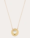 Elizabeth Moore Women's 18k Gold Mother-of-pearl Heart Pendant Necklace In Gold