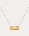 Elizabeth Moore Women's 18k Yellow Gold & Diamond Infinity Bar Pendant Necklace