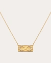 Elizabeth Moore Women's 18k Yellow Gold & Diamond Infinity Bar Pendant Necklace In Gold