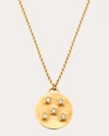 ELIZABETH MOORE WOMEN'S DIAMOND CIRCLE OF 5THS DISC NECKLACE