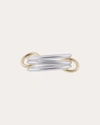 Spinelli Kilcollin 18kt Yellow Gold Solarium Ring In Silver