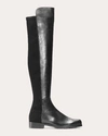 Stuart Weitzman High Boots With Round Toe And Block Heel In Black
