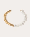 Completedworks The State We're In Gold-plated Pearl Cuff In Gold