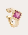 Ara Vartanian Women's 18k Gold Rubellite Single Ear Cuff In Pink
