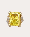 Anabela Chan 18k White & 18k Yellow Gold-plated Sterling Silver English Garden Simulated Multi Stone Ring In Gold