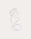 Graziela Gems Women's Mega Swirl 18k Gold Diamond Ring In Silver