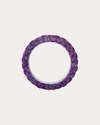 Graziela Gems Women's Three-sided 14k Gold Amethyst Ring In Purple