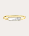 Moritz Glik Core Diamond Shaker Bangle In 18k Gold In White