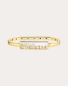 Moritz Glik Women's 18k Gold Crystal And Yellow Diamond Shaker Bangle In Gold