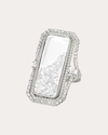 Moritz Glik Women's The Cocktail 18k Gold Crystal And Diamond Shaker Ring In White