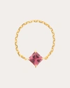 YI COLLECTION WOMEN'S RHODOLITE CHAIN RING