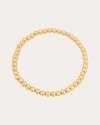 Zoe Lev 14k Yellow Gold Beaded Stretch Bracelet In Gold