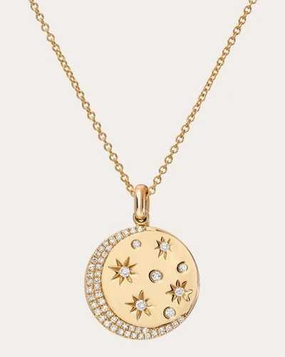 Zoe Lev Women's Celestial 14k Gold Diamond Pendant Necklace