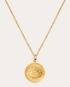 Zoe Lev Diamond Eye Medallion Necklace | Diamonds/yellow Gold In Gold