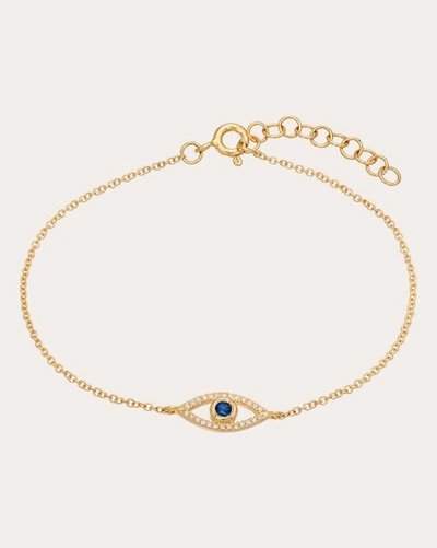 Zoe Lev Diamond &sapphire Evil Eye Bracelet | Diamonds/gemstones/yellow Gold