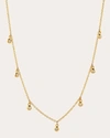 ZOE LEV WOMEN'S BEZEL-SET DIAMOND SHAKER STATION NECKLACE