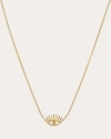 Zoe Lev Women's Eyelash Evil Eye 14k Gold Pendant Necklace In Gold