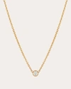 Zoe Lev Small Bezel-set Diamond Necklace | Diamonds/yellow Gold In Gold